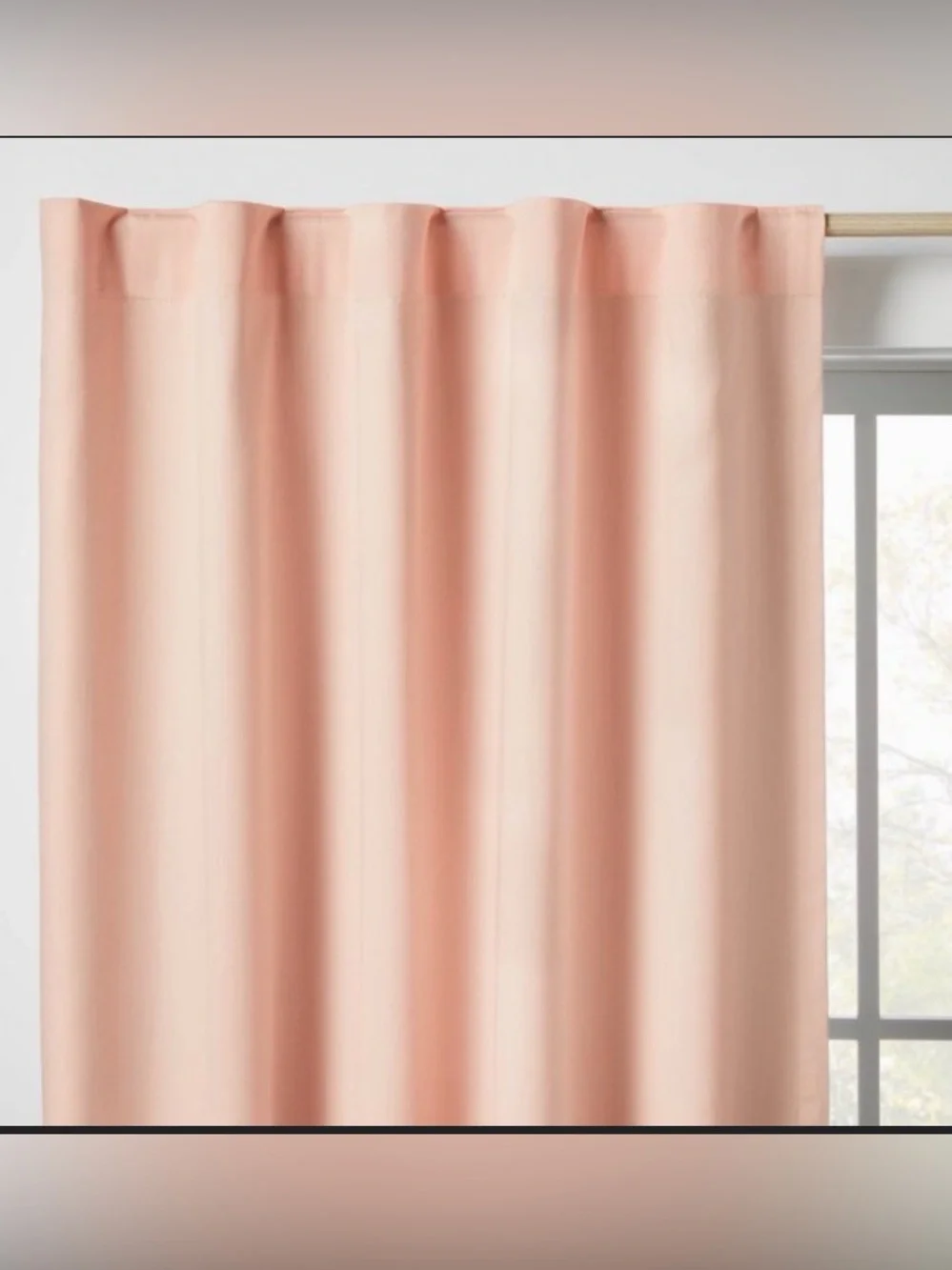 42”W x 84” L Twill Solid Kids  Pink Blackout Curtain Panel - Pillowfort